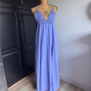 Free People Lilac Lace Maxi Dress